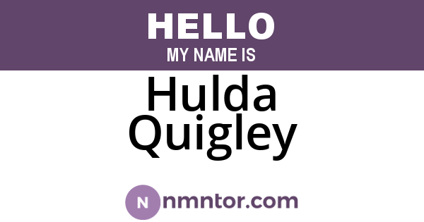 Hulda Quigley