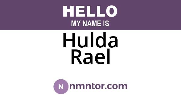 Hulda Rael