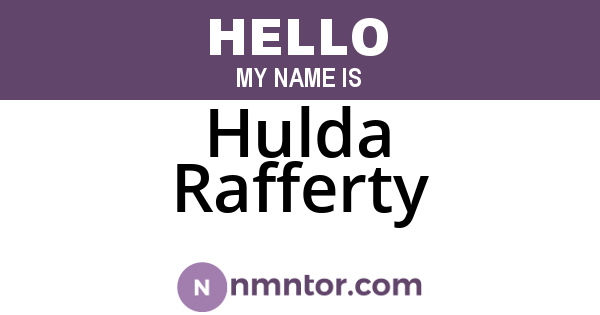 Hulda Rafferty