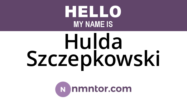 Hulda Szczepkowski