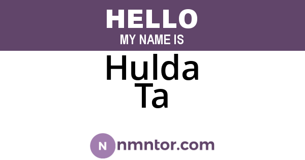 Hulda Ta