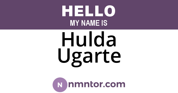 Hulda Ugarte