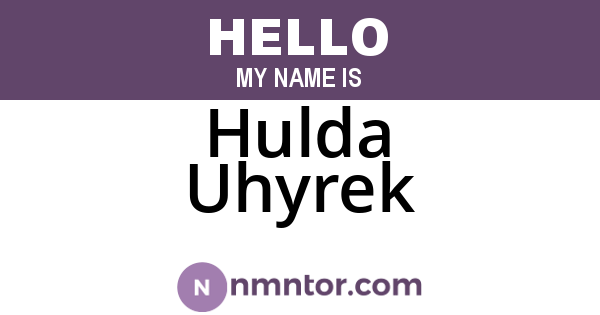 Hulda Uhyrek