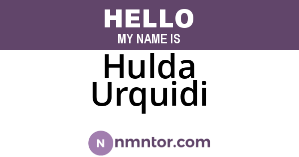 Hulda Urquidi