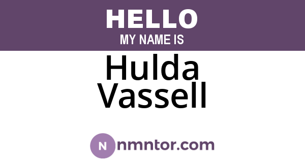 Hulda Vassell