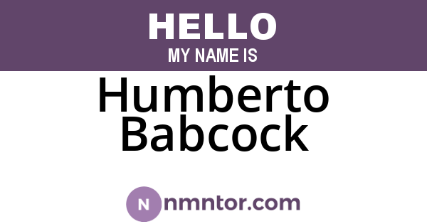 Humberto Babcock