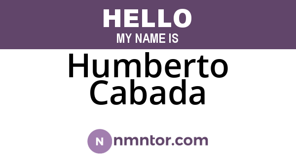 Humberto Cabada