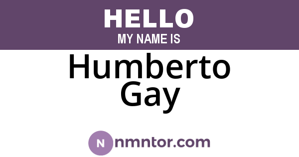 Humberto Gay
