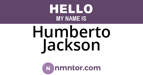 Humberto Jackson