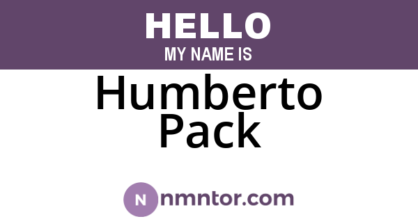 Humberto Pack