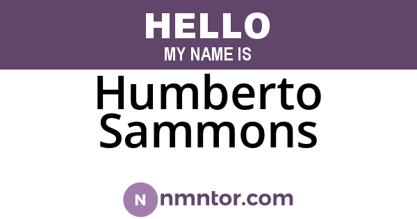 Humberto Sammons