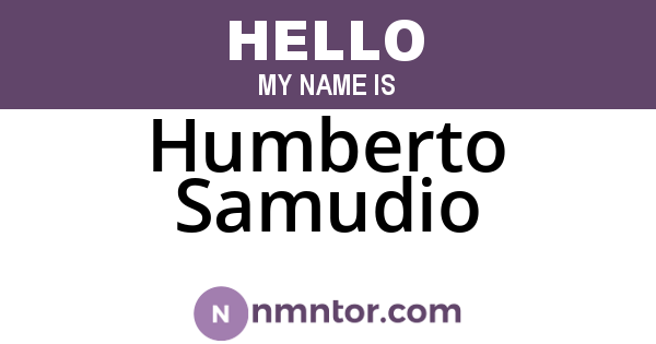Humberto Samudio