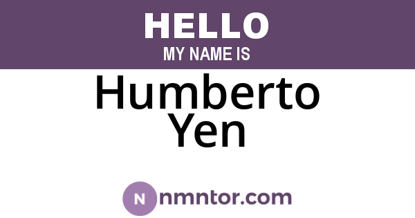 Humberto Yen