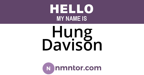Hung Davison