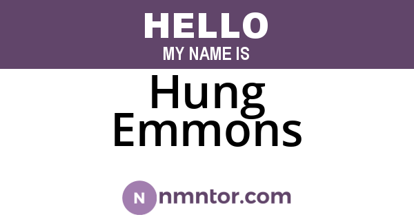 Hung Emmons
