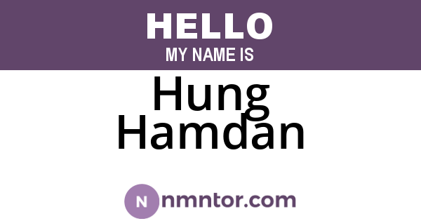 Hung Hamdan