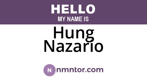 Hung Nazario