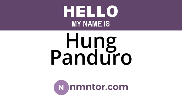 Hung Panduro