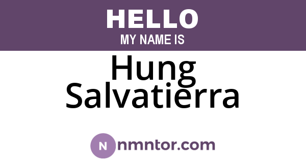 Hung Salvatierra