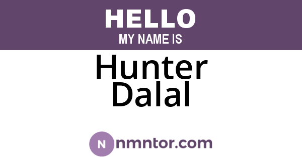 Hunter Dalal