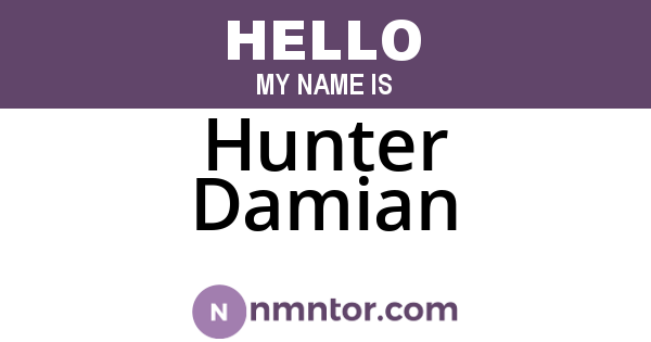 Hunter Damian