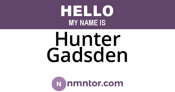 Hunter Gadsden