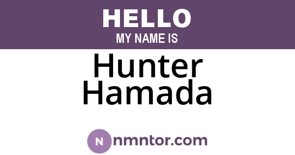 Hunter Hamada