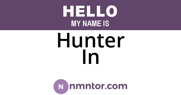 Hunter In