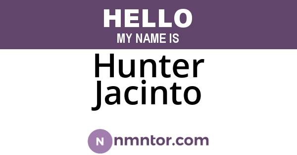 Hunter Jacinto