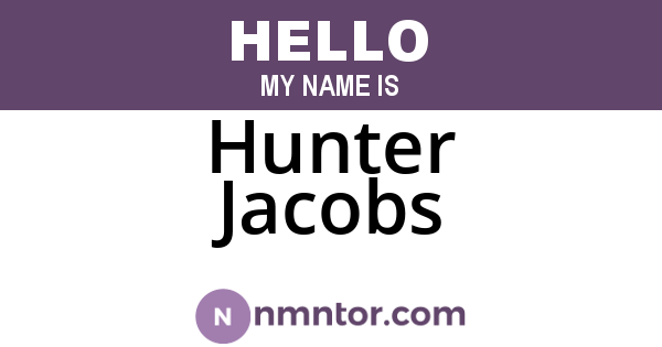 Hunter Jacobs