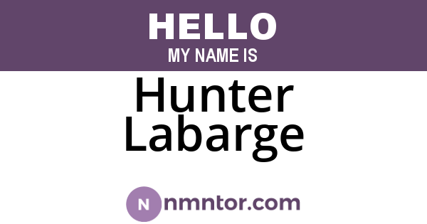 Hunter Labarge