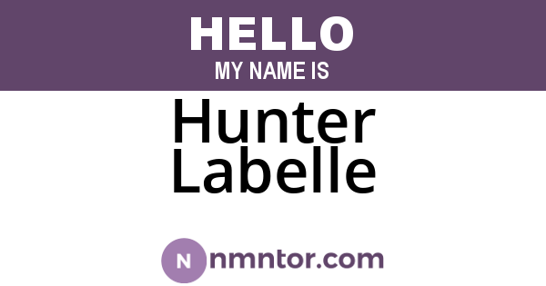 Hunter Labelle