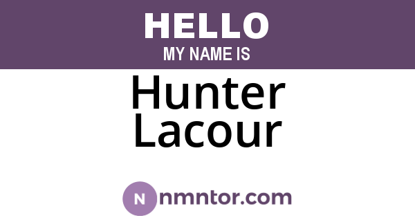 Hunter Lacour