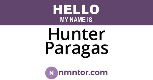 Hunter Paragas
