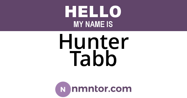 Hunter Tabb