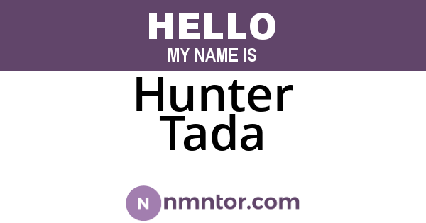 Hunter Tada