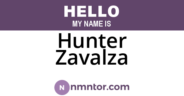 Hunter Zavalza