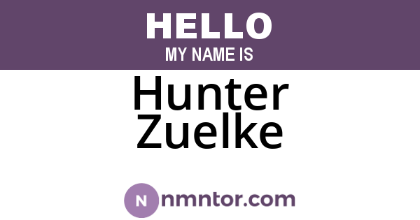 Hunter Zuelke