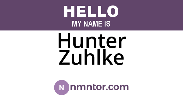 Hunter Zuhlke