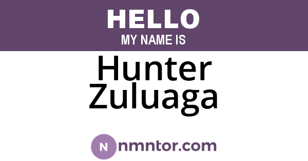 Hunter Zuluaga