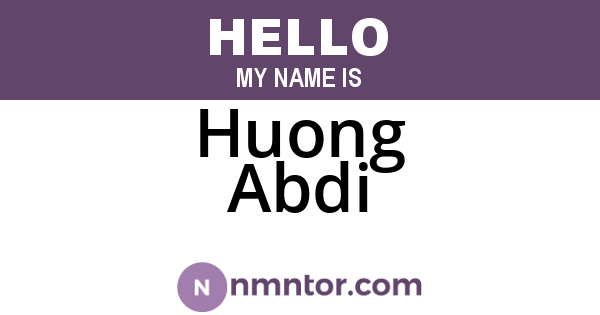 Huong Abdi