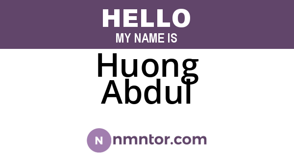 Huong Abdul