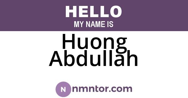 Huong Abdullah