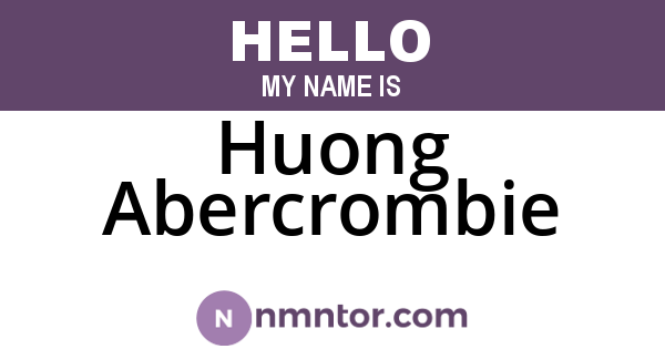 Huong Abercrombie