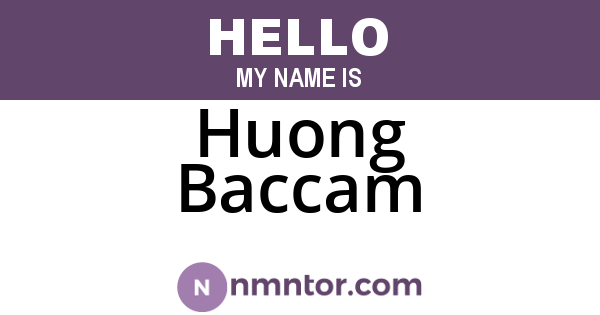 Huong Baccam