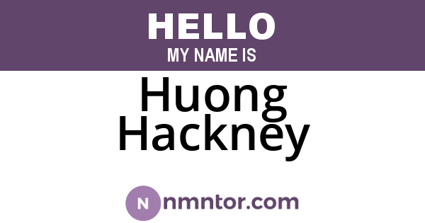 Huong Hackney