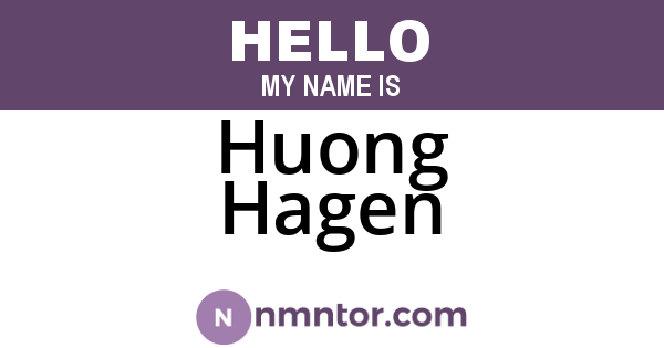 Huong Hagen