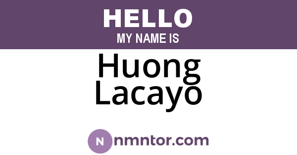 Huong Lacayo
