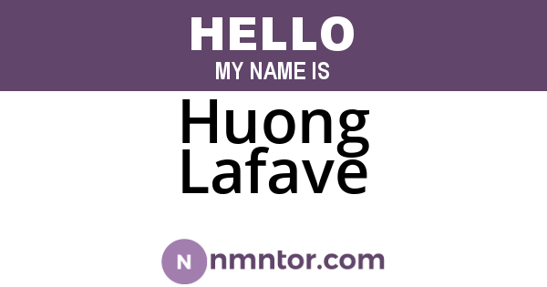 Huong Lafave