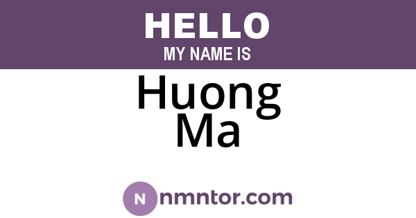 Huong Ma